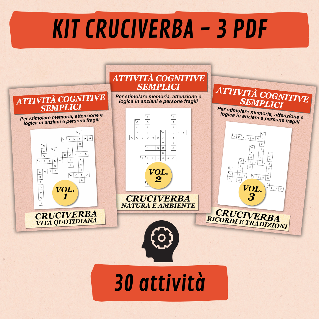 Cruciverba facili per anziani con soluzioni – Offerta KIT 3 pdf