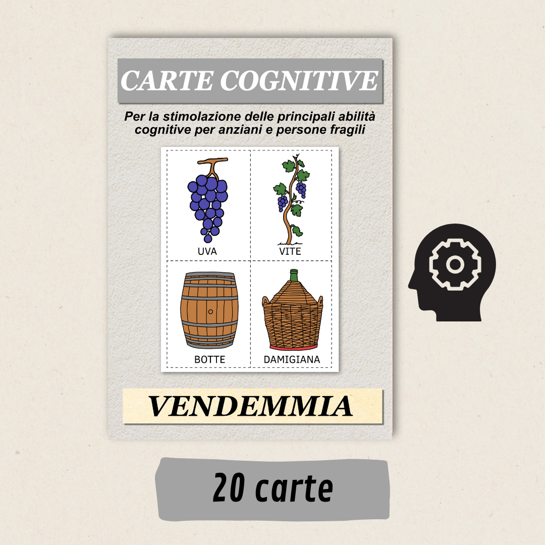 Attività anziani da stampare – Carte Vendemmia