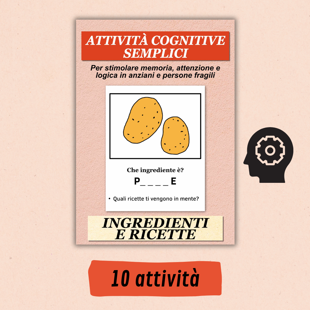 Schede cognitive per anziani da stampare – Ingredienti e ricette