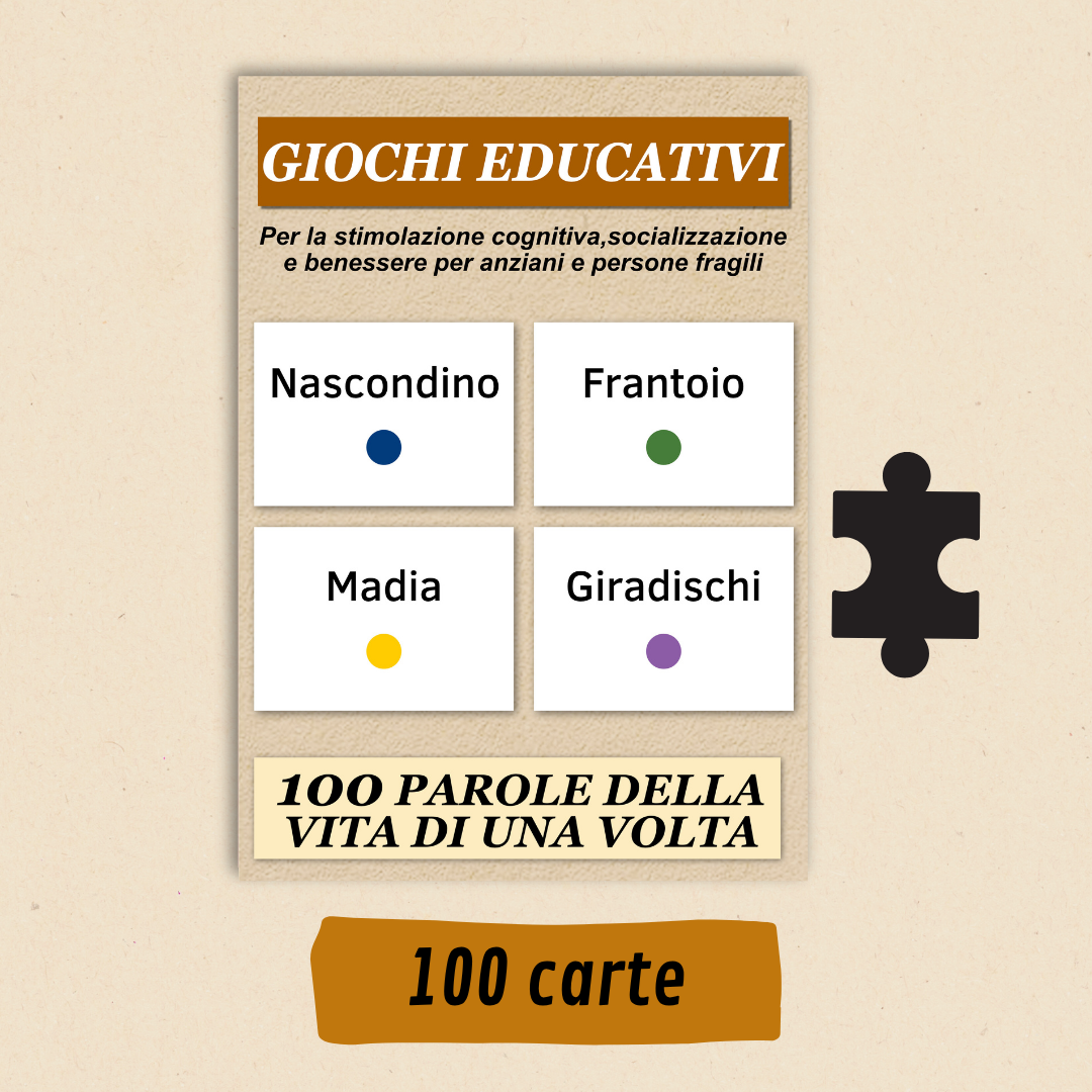Giochi di gruppo per anziani – 100 parole della vita di una volta