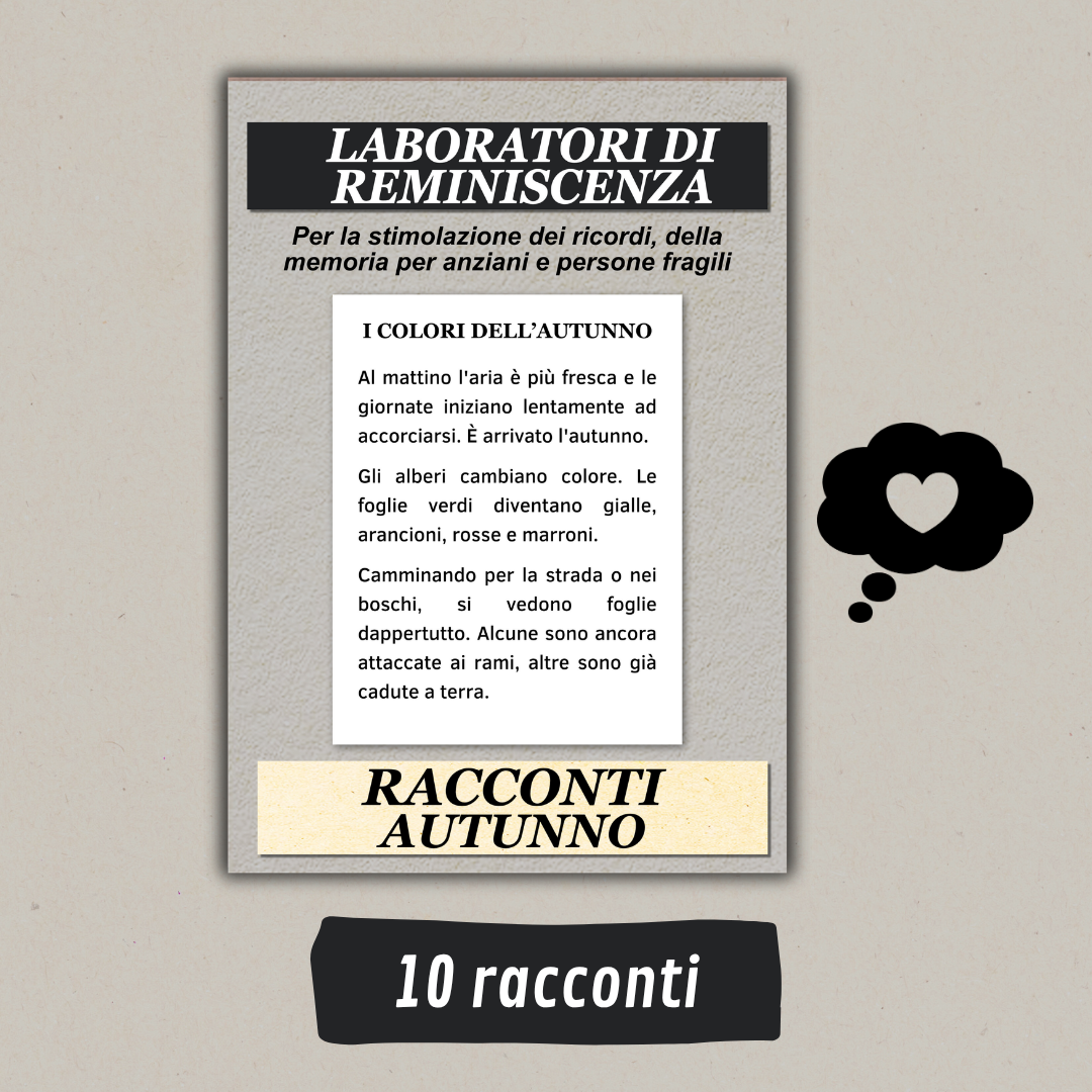 Racconti brevi per anziani da stampare – Autunno Reminiscenza