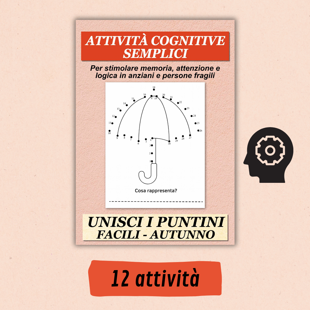 Unisci i puntini facile – Tema autunno