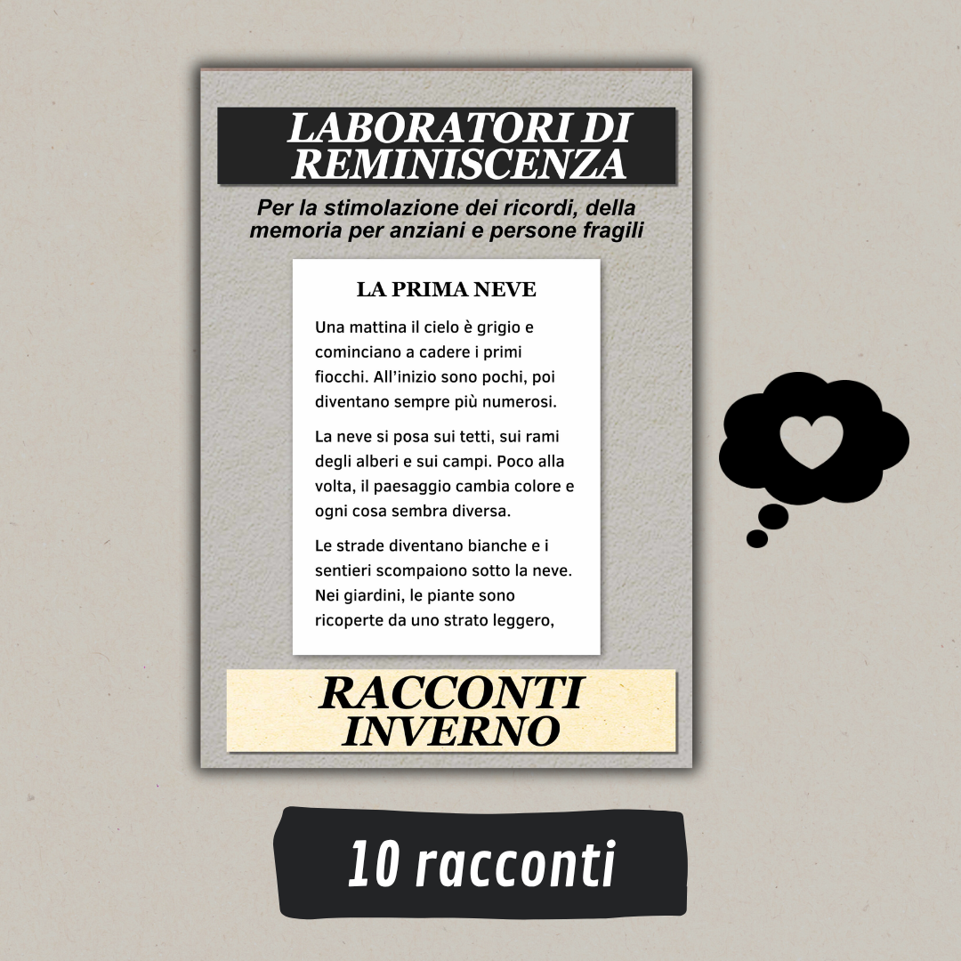 Racconti per anziani da stampare – Inverno Reminiscenza